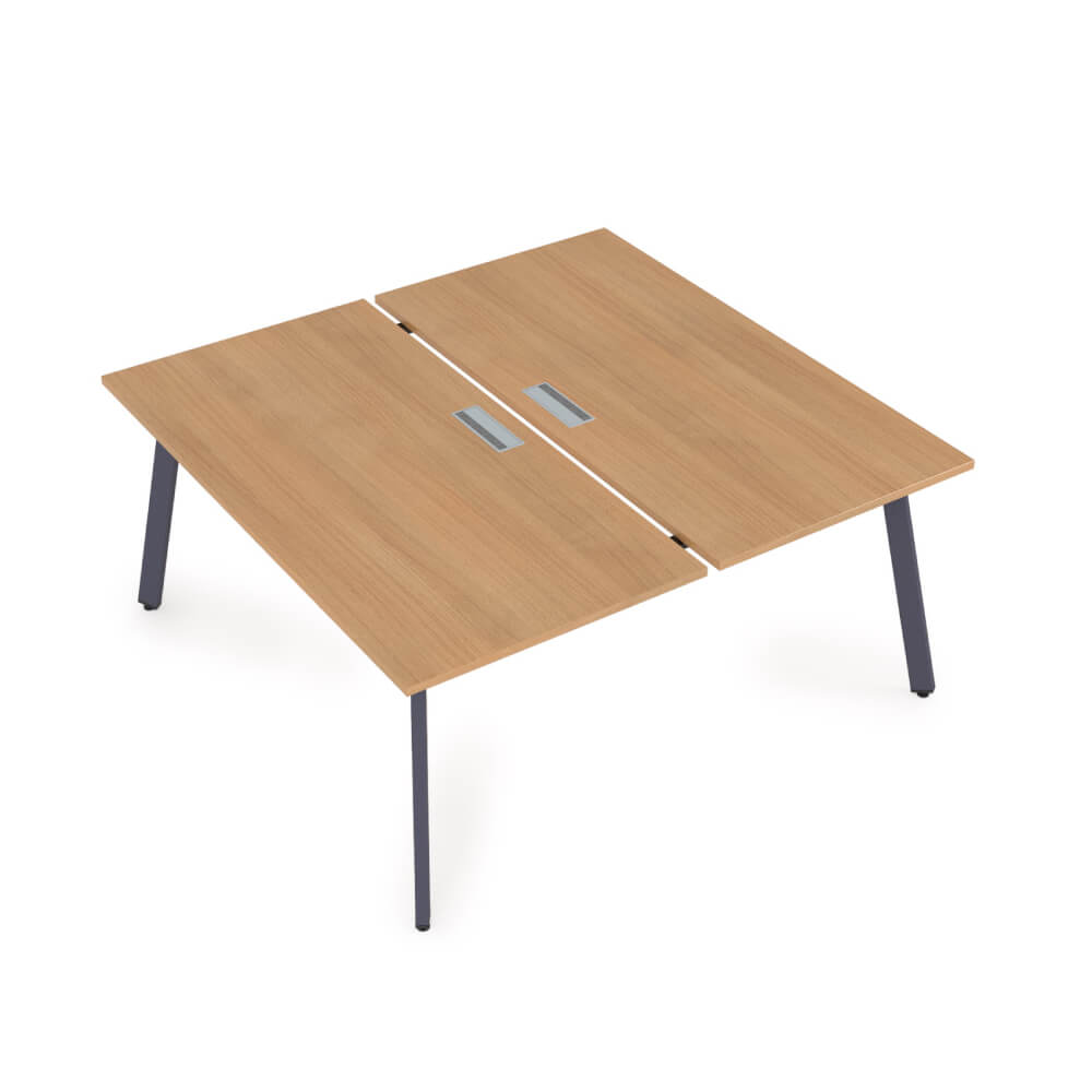 Стол системы БЕНЧ на 2 рабочих места 1800x1635x750 (Romano/графит, 1800x1635x750)