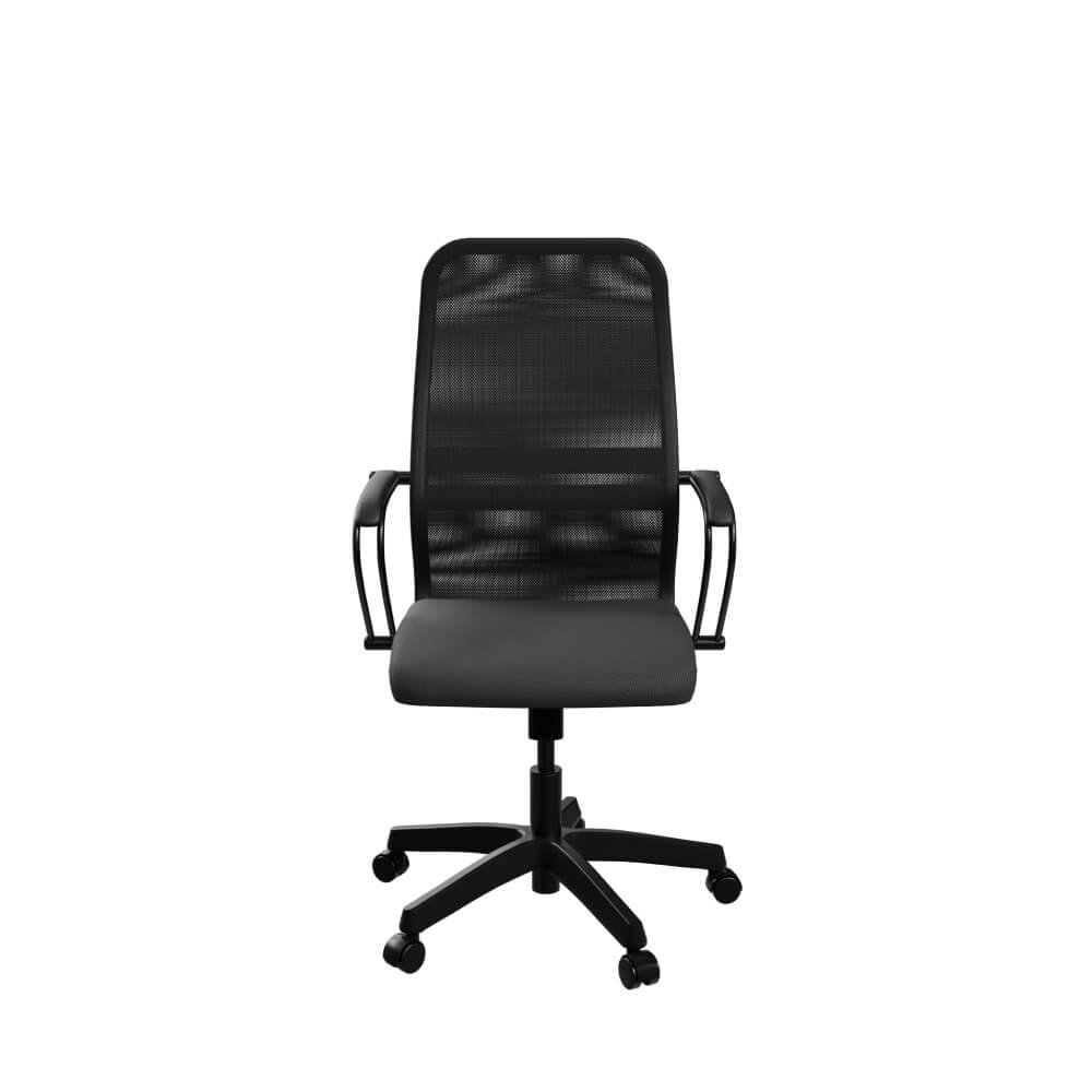Кресло Sit 8 B2-8K 62,3x65x102,9-114,4 (Чёрный, 62,3x65x102,9-114,4, сетка/ткань. Пластик.)