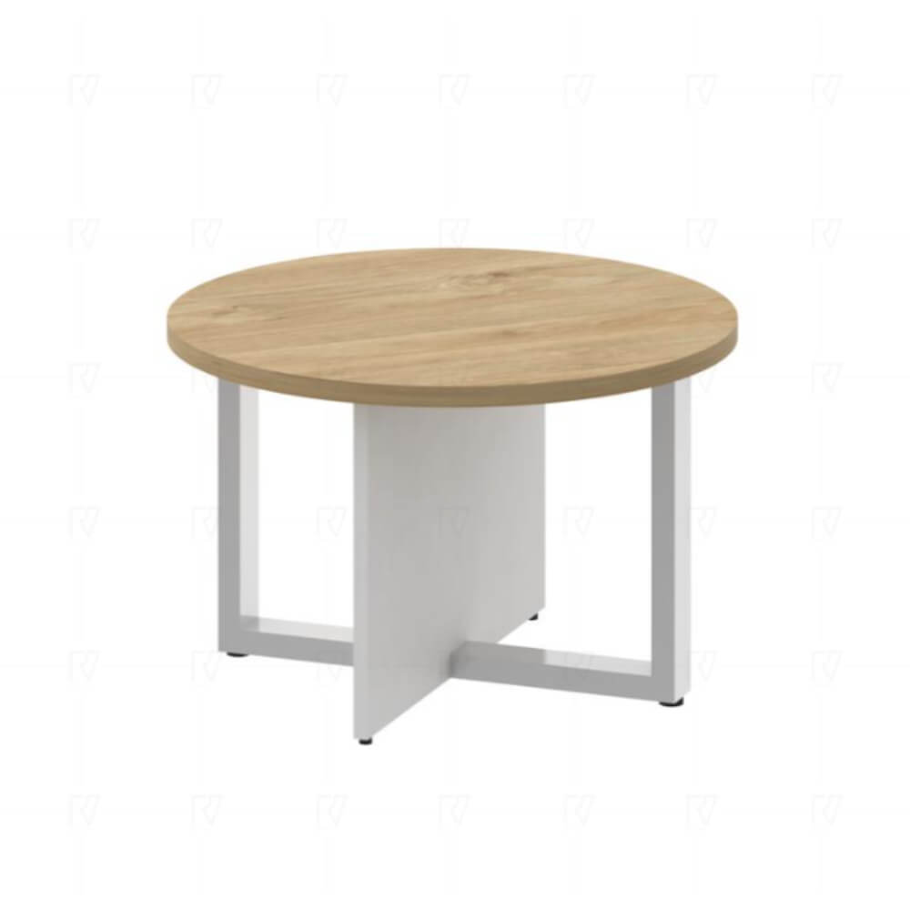 Стол кофейный 700x700x450 (Тиквуд Светлый/Белый Бриллиант, 700x700x450)