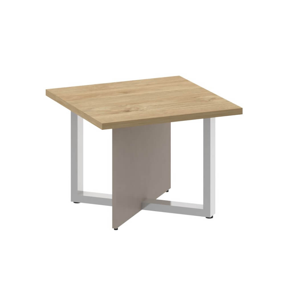 Стол журнальный 600x600x450 (Тиквуд Светлый/Капучино, 600x600x450)