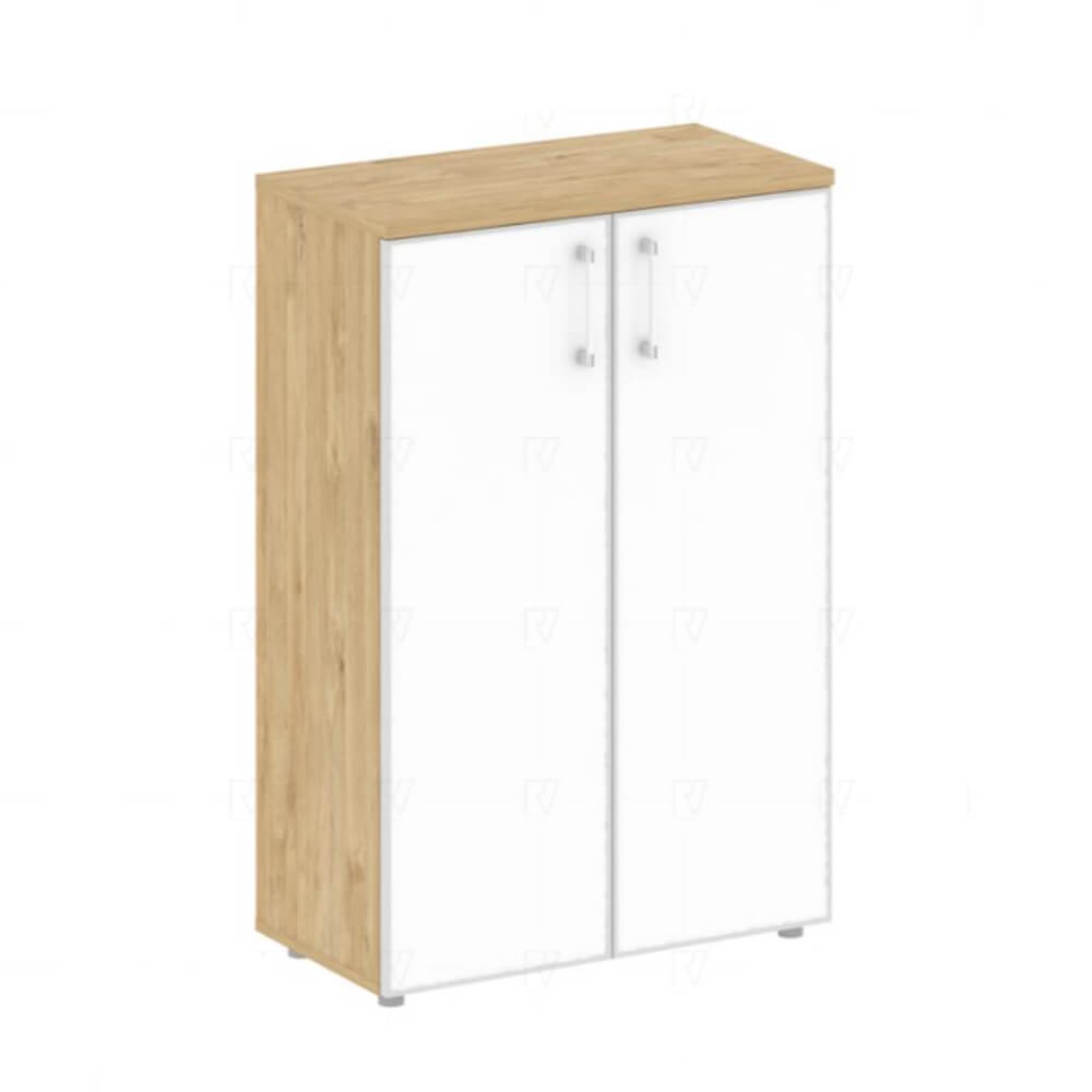 Шкаф средний широкий (стекло Lacobel) 800x420x1207 (Тиквуд Светлый/Стекло White, 800x420x1207)