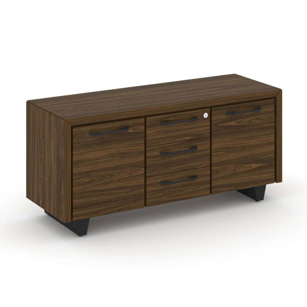 Греденция 1296x450x600 (Орех Лоренцо/Графит, 1296x450x600)