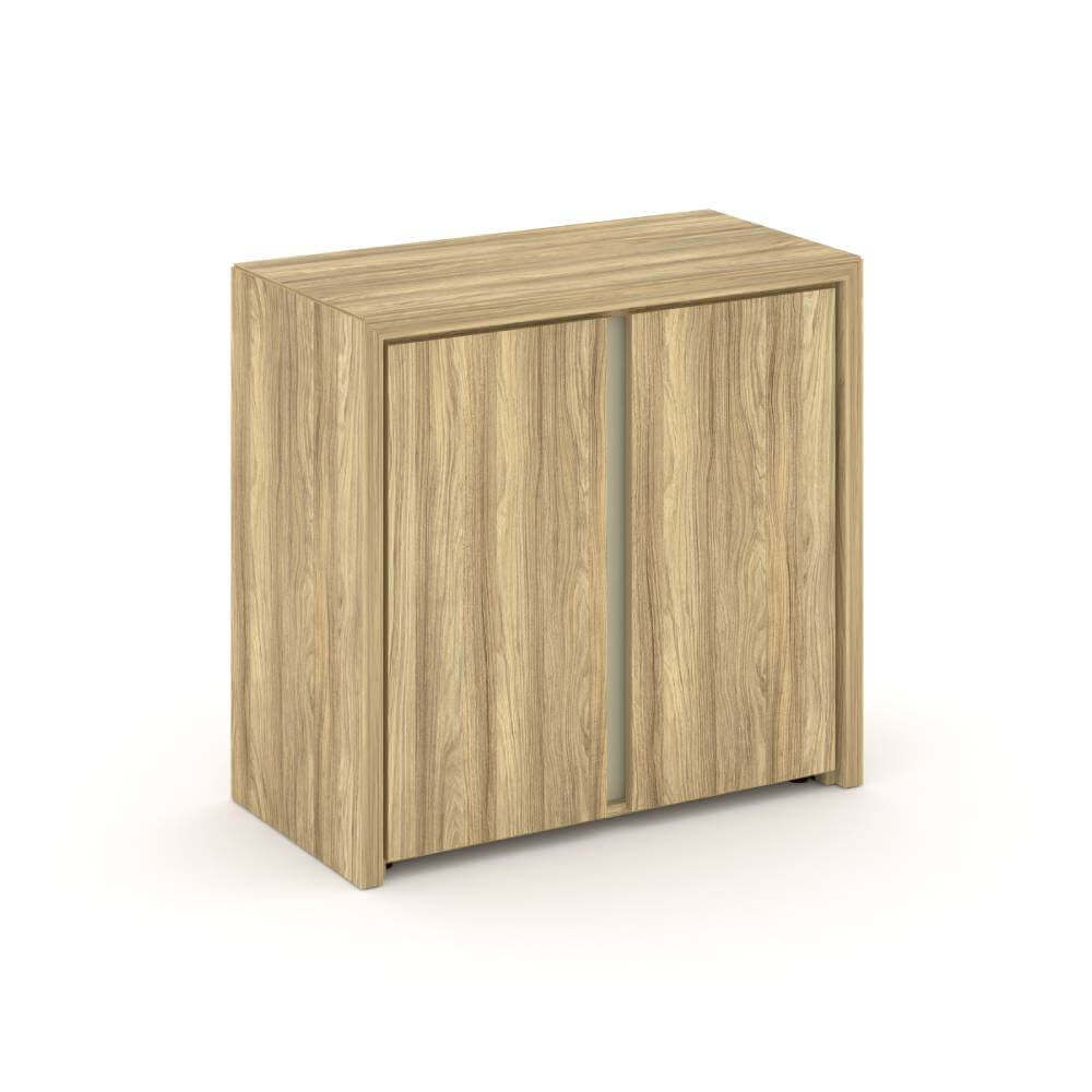 Шкаф низкий закрытый 900x450x845 (Гикори Песочный/Ваниль, 900x450x845)