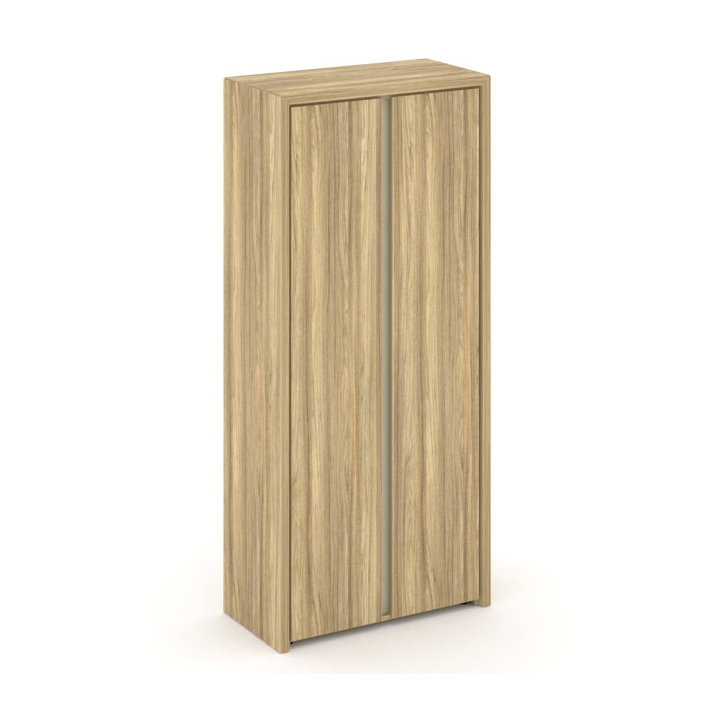 Шкаф высокий закрытый 5 ур.  900x450x2000 (Гикори Песочный/Ваниль, 900x450x2000)