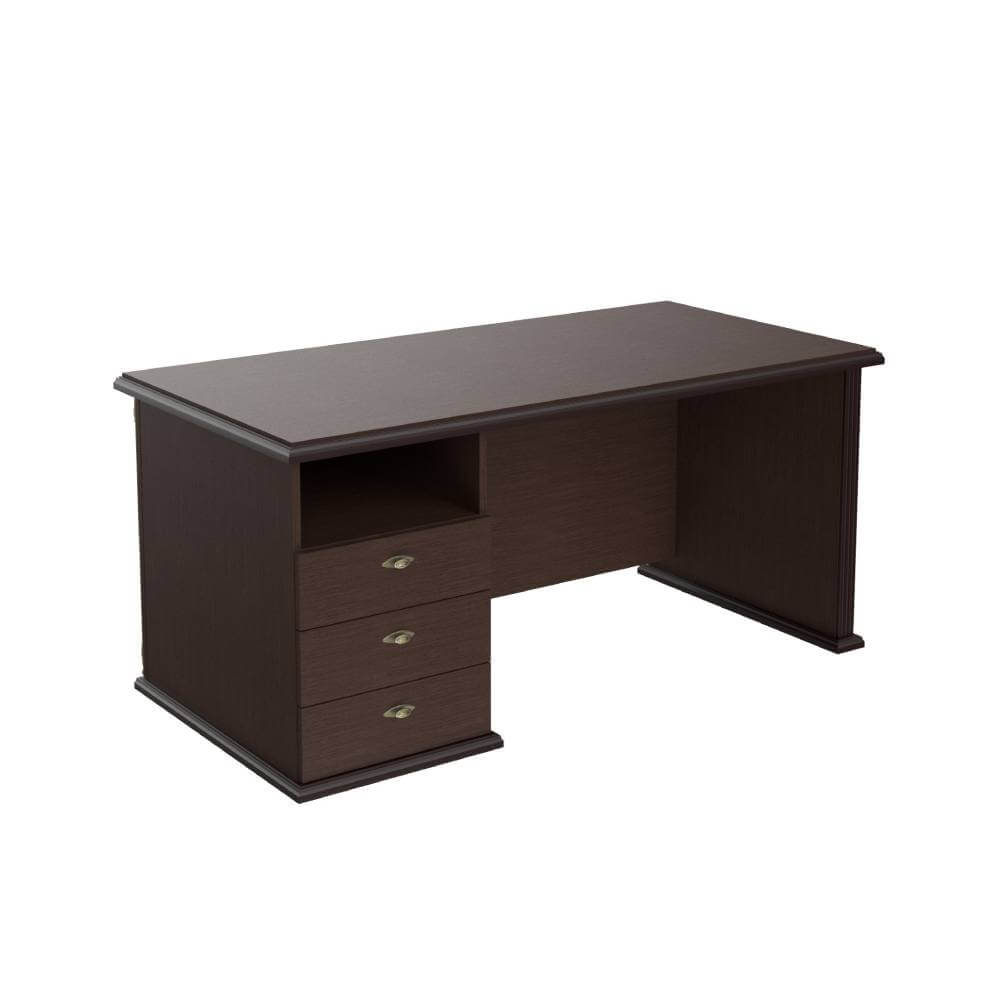 Стол Руководителя однотумбовый Левый 1600x800x750 (Венге Магия, 1600x800x750)