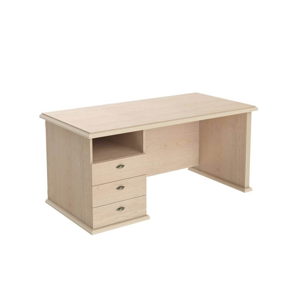 Стол Руководителя однотумбовый Левый 1600x800x750 (Бук Тиара, 1600x800x750)