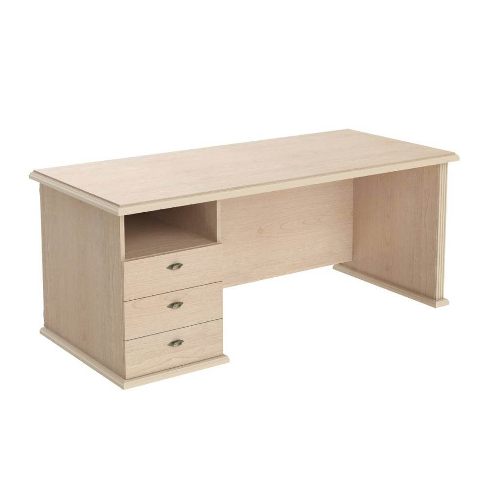 Стол Руководителя однотумбовый Левый 1800x800x750 (Бук Тиара, 1800x800x750)