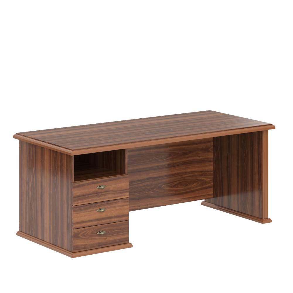 Стол Руководителя однотумбовый Левый 1800x800x750 (Орех Даллас, 1800x800x750)