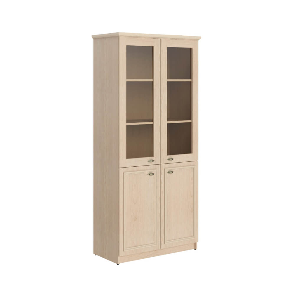 Шкаф-витрина 922x466x2023 (Бук Тиара, 922x466x2023, тонированная бронза)