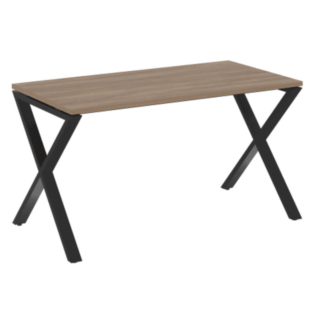 Стол рабочий (Х-образные опоры) 1580x720x750 (Дуб Аризона/чёрный, 1580x720x750)