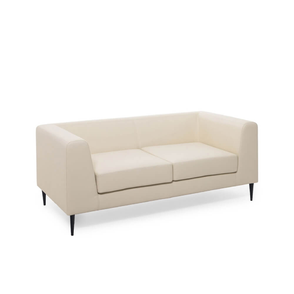 Диван двухместный EVA 2 иск.кожа, металл 1460x770x620 (Бежевый, 1460x770x620, иск.кожа/металл)