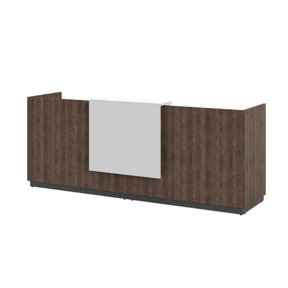 Стойка ресепшен 2810x710x1130 (дл. полка) (Табак/Белый, 2810x710x1130)