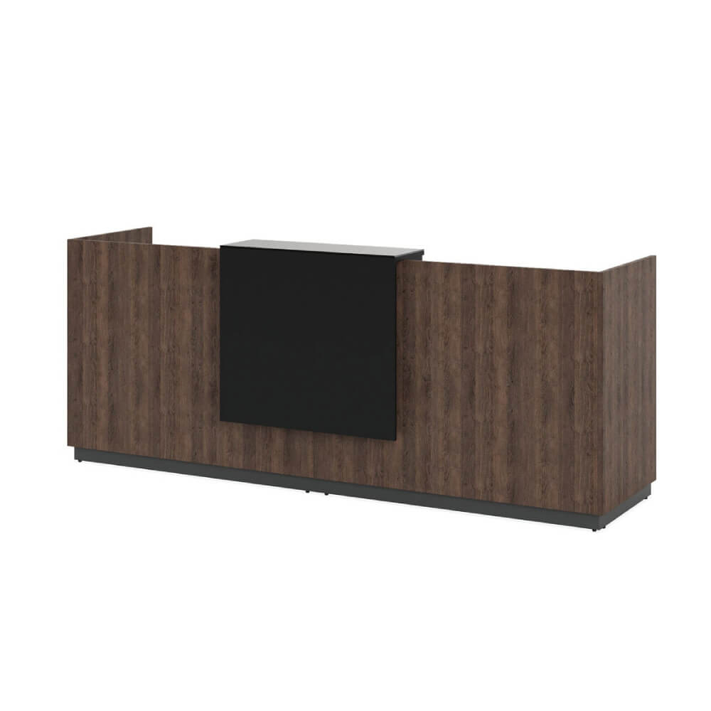 Стойка ресепшен 2810x710x1130 (дл. полка) (Табак/Графит, 2810x710x1130)