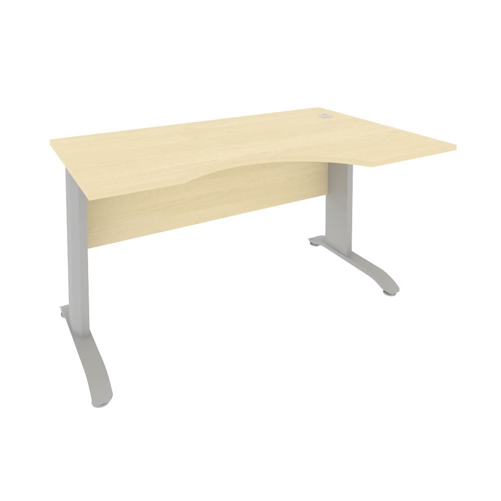 Стол криволинейный Правый на м/к 1400x900x750 (Клён, 1400х900х750)