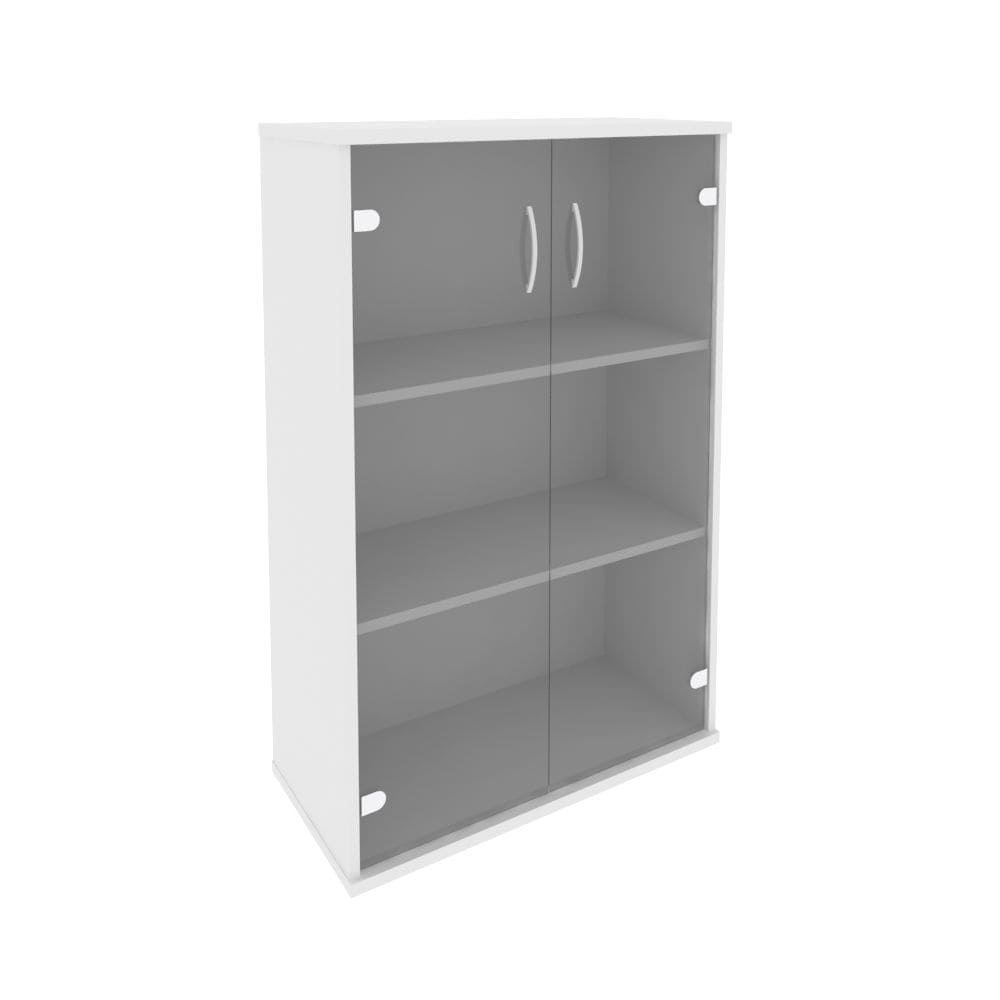 Шкаф-витрина 3 ур. 770x365x1215 (Белый, 770x365x1215)