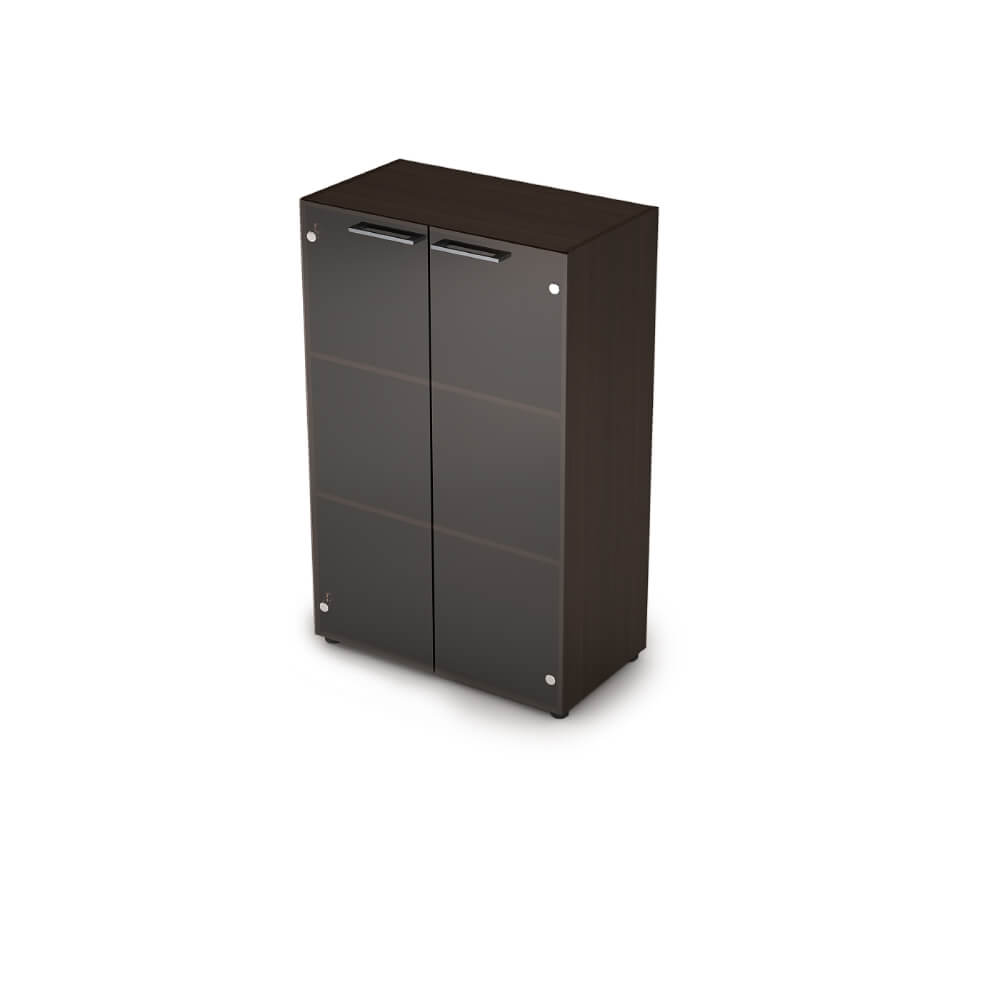 Шкаф-витрина 3 ур. 798х435х1277, тонированная бронза (Венге, 798x435x1277, тонированная бронза)