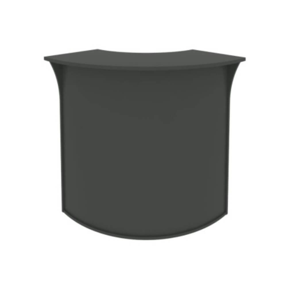 Стойка ресепшн угловая (радиусный элемент) ХДФ 950x950x1150 (Антрацит, 950x950x1150)