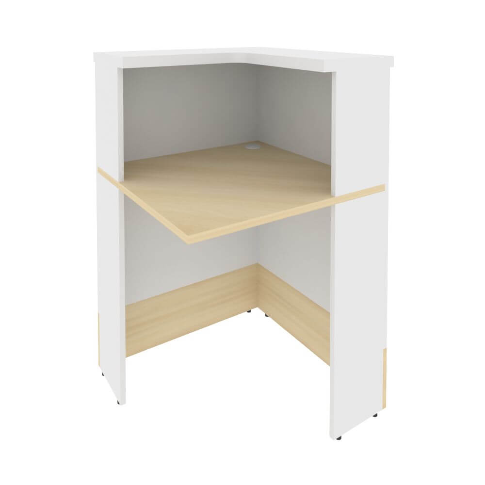 Угловой модуль правый 736x736x1156 (Акация Лорка/Белый, 736x736x1156)