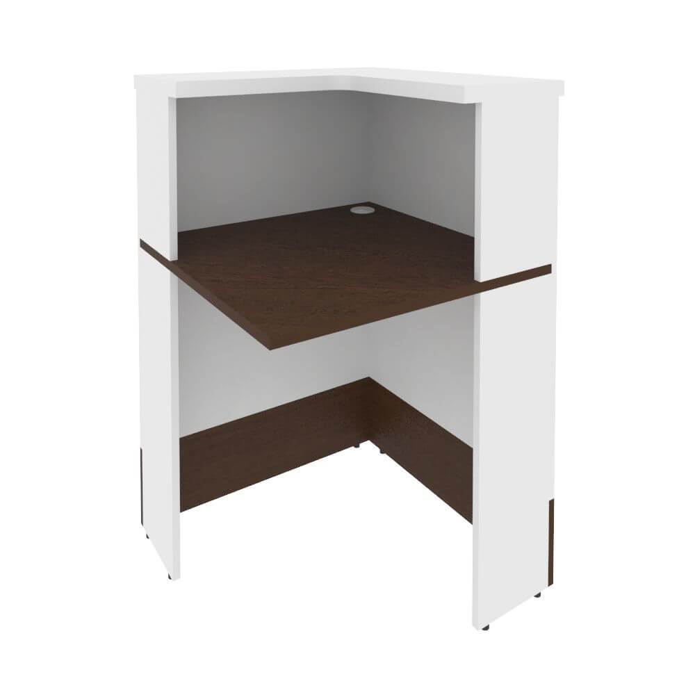 Угловой модуль правый 736x736x1156 (Венге Цаво/Белый, 736x736x1156)