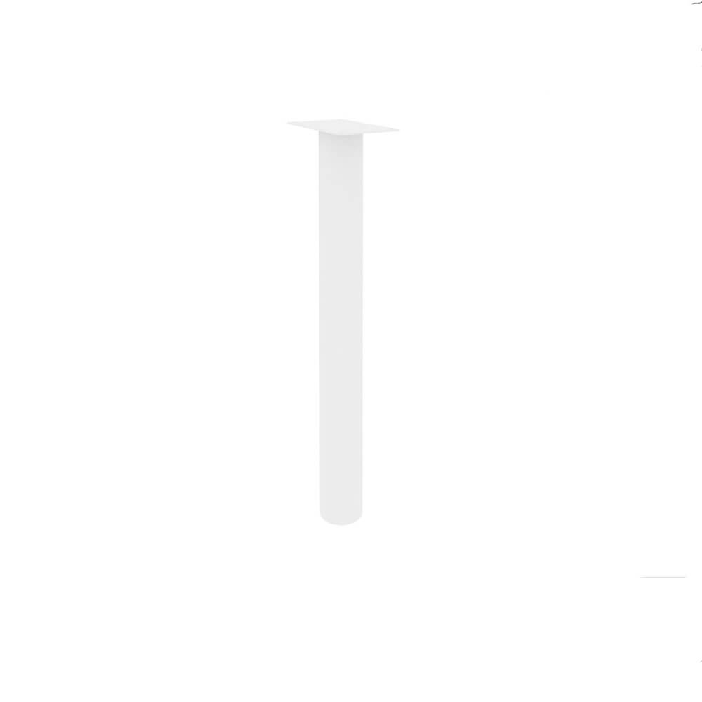 Опора металлическая H=728 мм (Белый, D=76 мм)