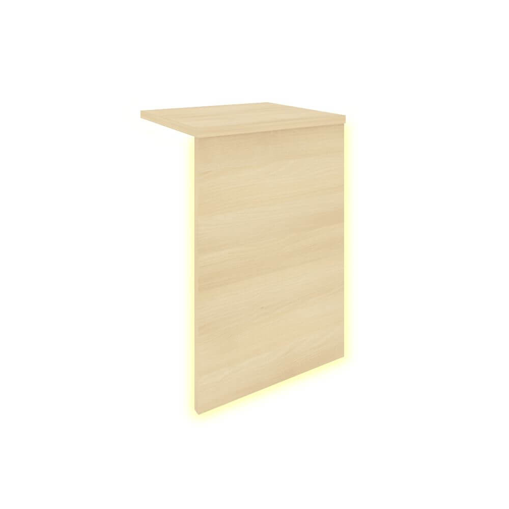 Накладка с подсветкой для прямой стойки ресепшн 360x321x536 (Акация Лорка, 360x321x536)