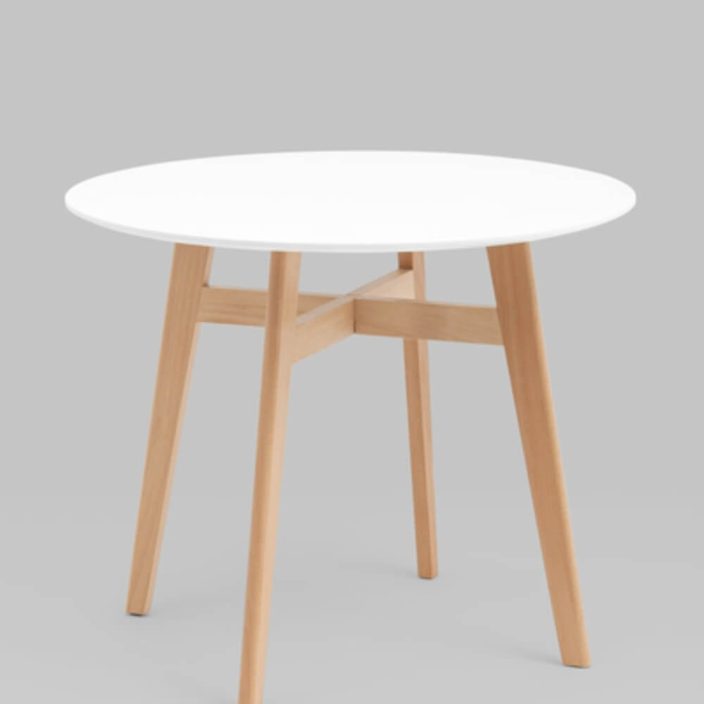 Стол обеденный Target Circle 900x900x750 (Белый, 900x900x750)