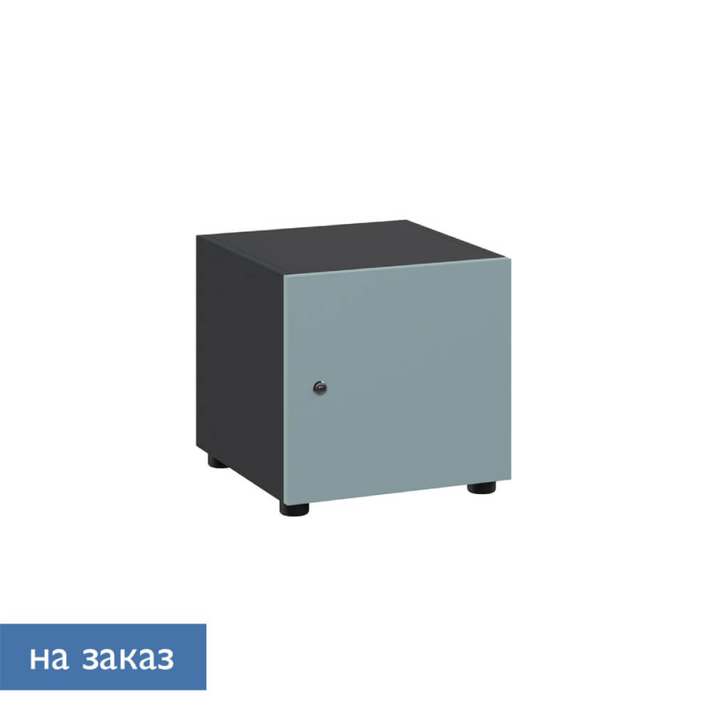 Шкаф-ячейка средний/нижний 400x420x390 (Серо-Голубой/Графит, 400x420x390)