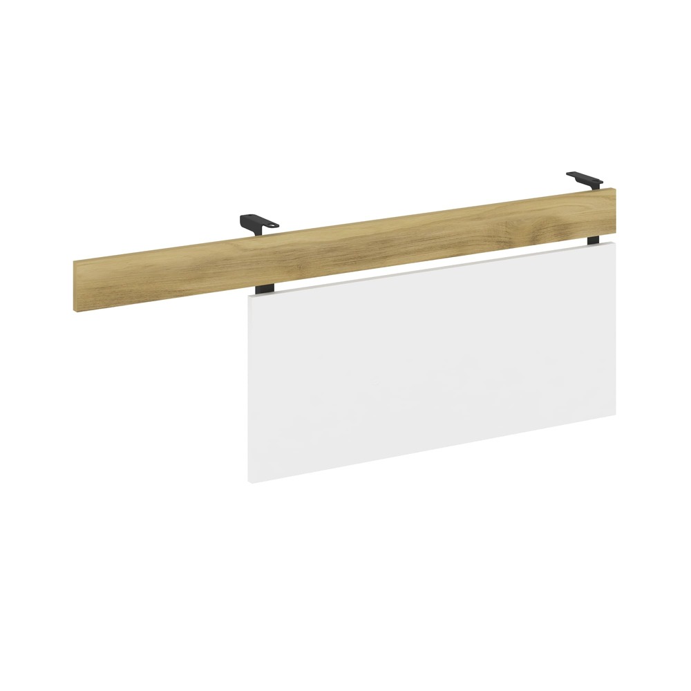 Царга для стола с опорной тумбой 1230x18x458 (Дуб Винченцо/Белый Бриллиант/чёрный, 1230x18x458)