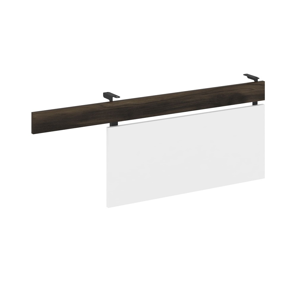 Царга для стола с опорной тумбой 1230x18x458 (Дуб Мали/Белый Бриллиант/чёрный, 1230x18x458)