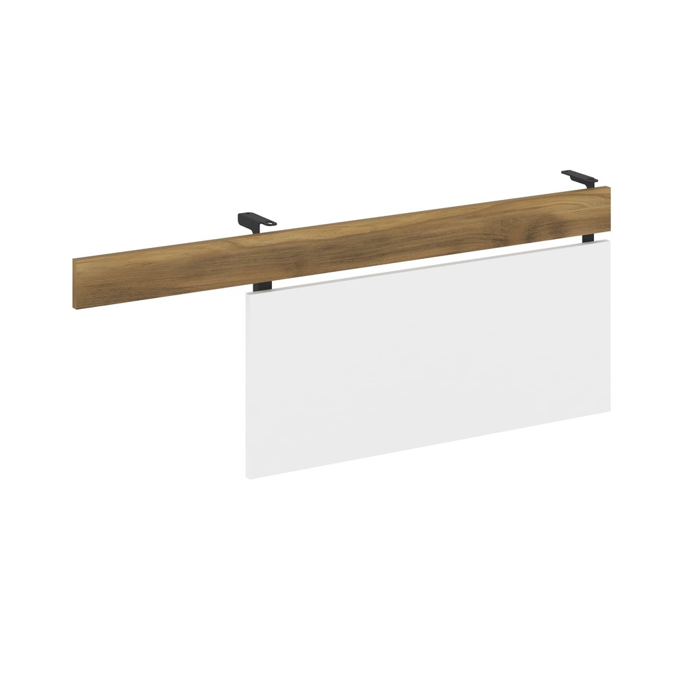 Царга для стола с опорной тумбой 1230x18x458 (Сандал Янтарный/Белый Бриллиант/чёрный, 1230x18x458)