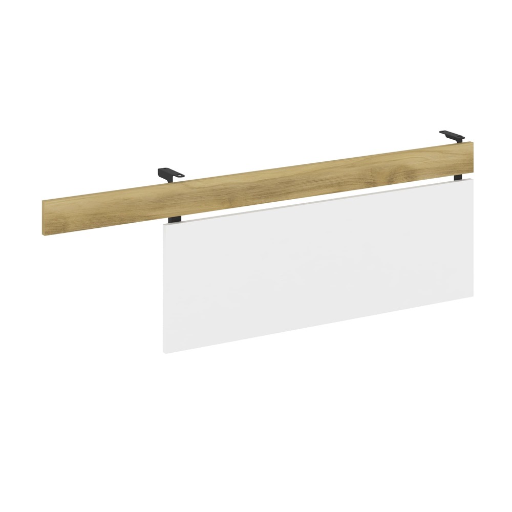 Царга для стола с опорной тумбой 1430x18x458 (Дуб Винченцо/Белый Бриллиант/чёрный, 1430x18x458)