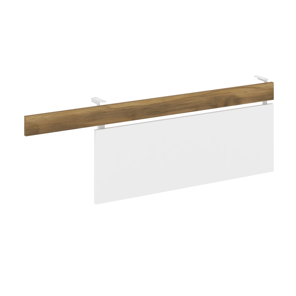 Царга для стола с опорной тумбой 1430x18x458 (Сандал Янтарный/Белый Бриллиант/белый, 1430x18x458)