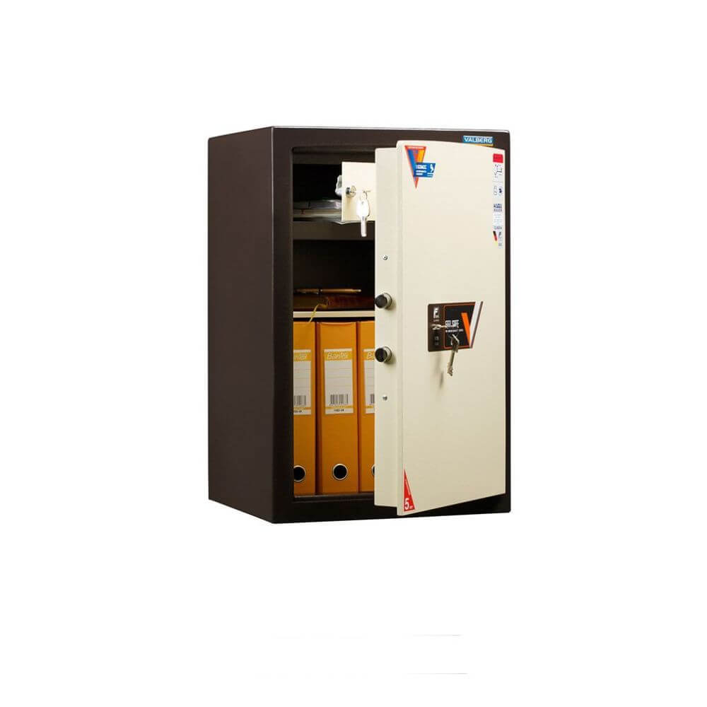 Взломостойкий сейф VALBERG КАРАТ 67T New 670x440x380 (Тёмно-Коричневый/Бежевый, 670x440x380)