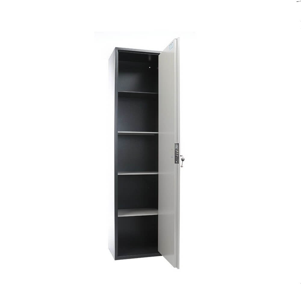 Бухгалтерский шкаф 5 ур. одинарный 1800x460x340 (Графит/Светло-Серый, 1800x460x340)