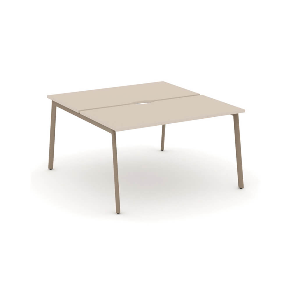 Бенч-система на 2 рабочих места 1380x1500x750 (Капучино, 1380x1500x750)