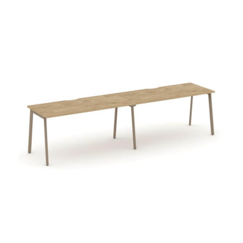 Рабочая станция на 2 места 3160x730x750 (Тиквуд Светлый, 3160x730x750)