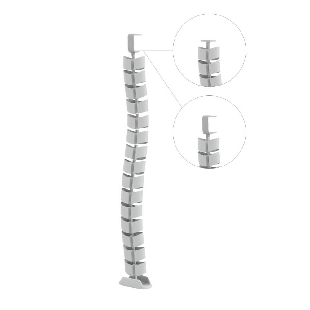 VERTEBRA кабель-канал 80x40x690-750 (Серебристый, 80x40x690-750)