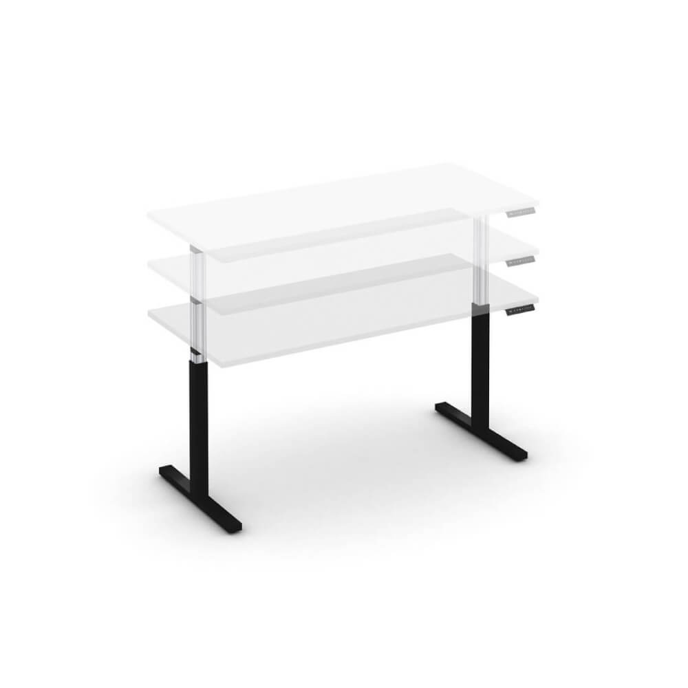 Стол электроподъёмный 1580x720x720-1190 (Белый Бриллиант/антрацит, 1580x720x720-1190)