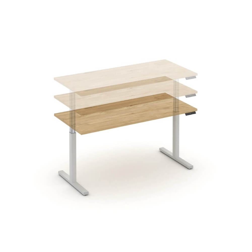 Стол электроподъёмный 1580x720x720-1190 (Тиквуд Светлый/белый, 1580x720x720-1190)
