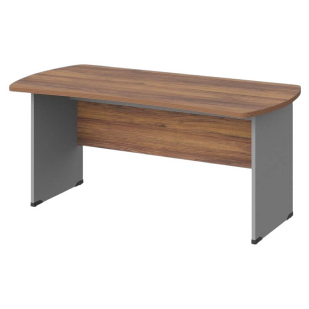 Стол симметричный на ЛДСП каркасе 1600x850x740 (Орех Вармия/Серый, Габариты: 1600x850x740)