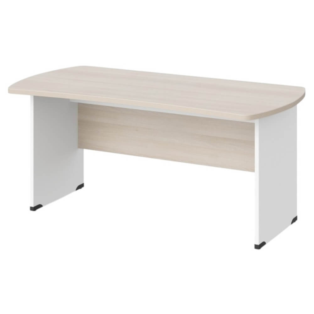 Стол симметричный на ЛДСП каркасе 1600x850x740 (Акация/Белый, Габариты: 1600x850x740)
