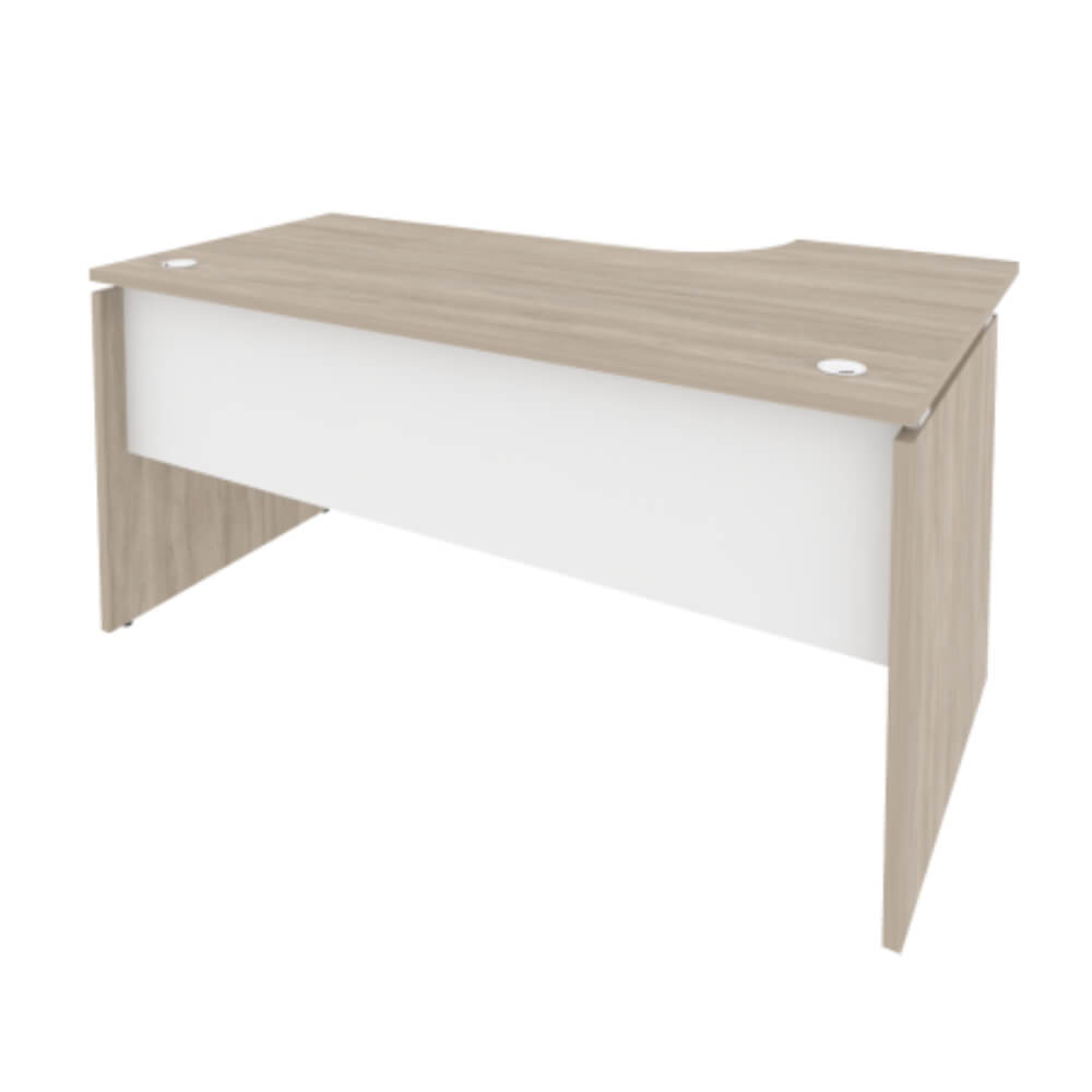 Стол эргономичный левый 1590x980x750 (Дуб Аттик/Белый Бриллиант, 1580x980x750 (720/460))