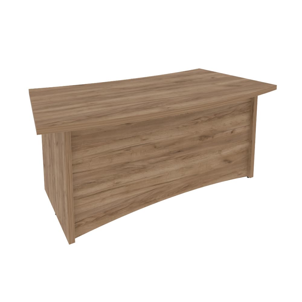 Стол руководителя криволинейный 1800x940x765 (Дуб Табак, 1800x940x765)