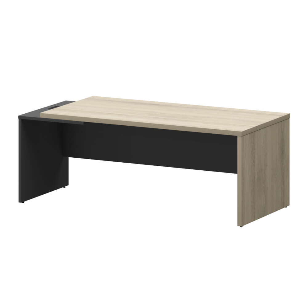 Стол руководителя Левый 2000x900x750 (Кронберг/Графит, 2000x900x750)