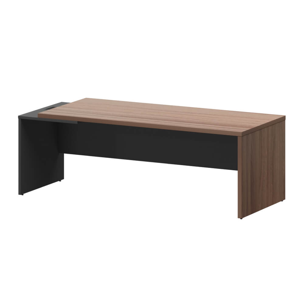 Стол руководителя Левый 2200x900x750 (Тёмный Шимо/Графит, 2200x900x750)