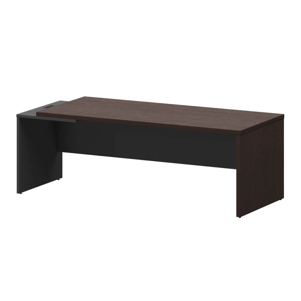 Стол руководителя Левый 2200x900x750 (Дуб Венге/Графит, 2200x900x750)