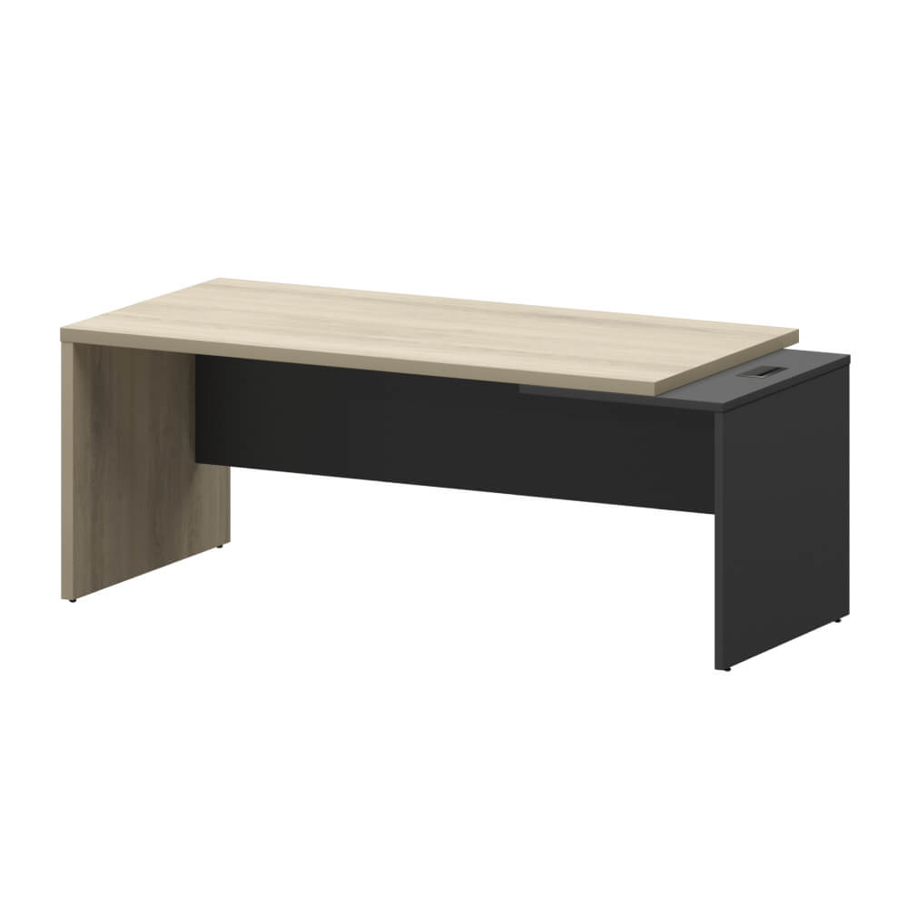 Стол руководителя Правый 2000x900x750 (Кронберг/Графит, 2000x900x750)