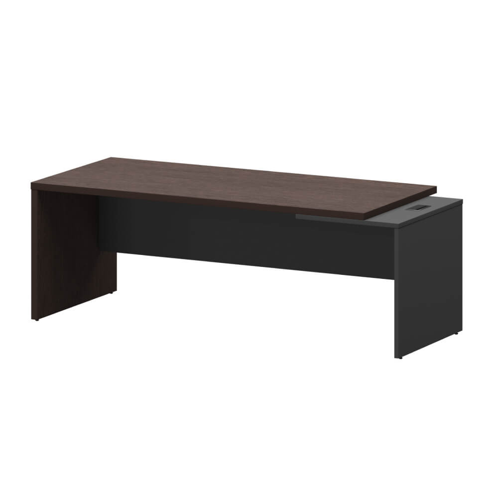Стол руководителя Правый 2200x900x750 (Дуб Венге/Графит, 2200x900x750)