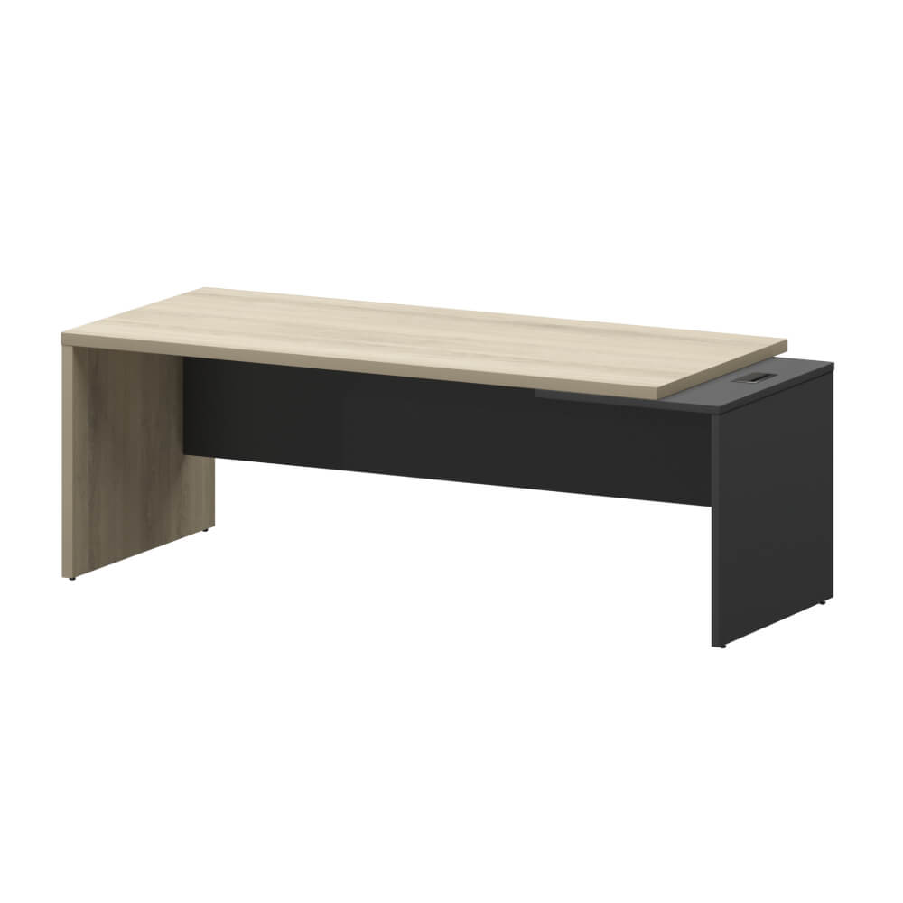 Стол руководителя Правый 2200x900x750 (Кронберг/Графит, 2200x900x750)