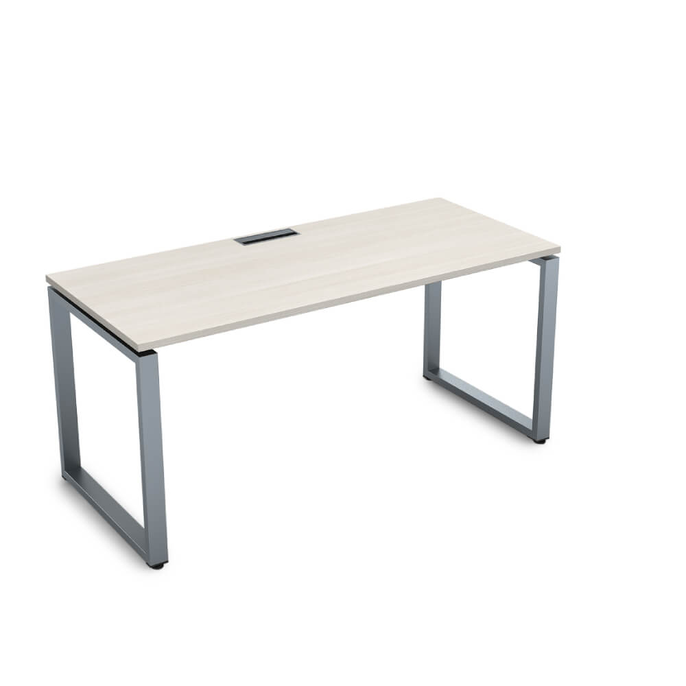 Стол рабочий 1200x800x750 (Ivory/алюминий матовый, 1200x800x750)
